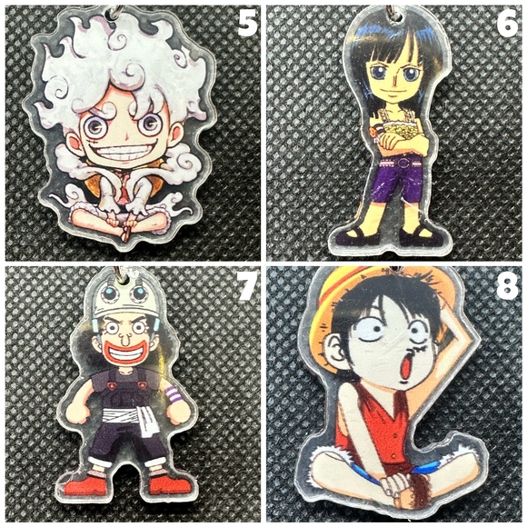 One Piece Luffy Baby KBK Acrylic Keychains - Picture 2 of 9